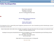 Tablet Screenshot of hundesportfan.ch